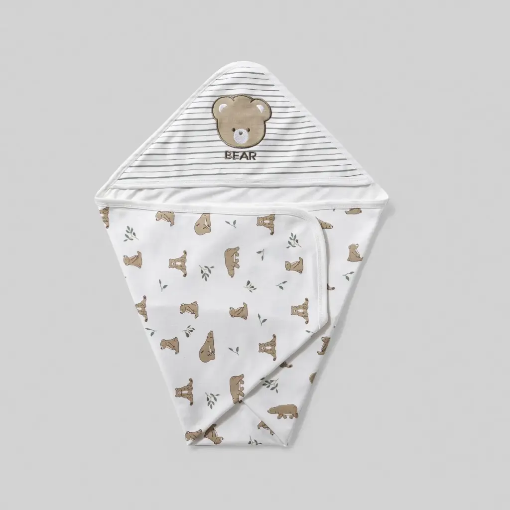 Cotton interlock baby bear coverlet 7141 