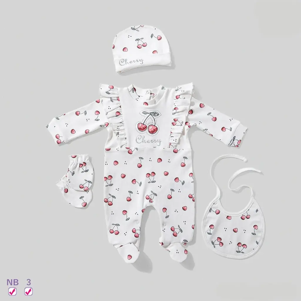 4-piece interlock bodysuit set, Tishre 15831