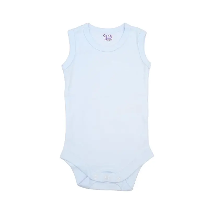 Bodysuit Light blue short-sleeve 611047