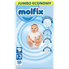 Molfix Size 3 Jumbo 58pcs