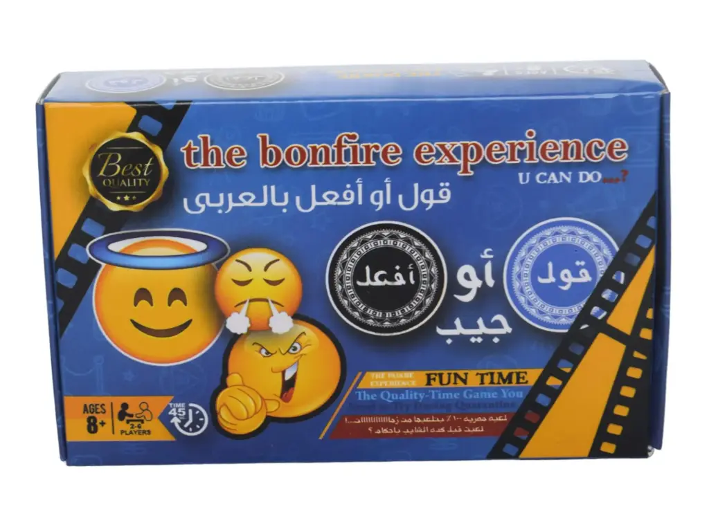 Group game “Truth or Dare” in Arabic – comes in a blue box
