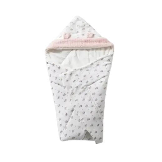 فل مون بطانية قطيفة مبطنة فرو  30082 