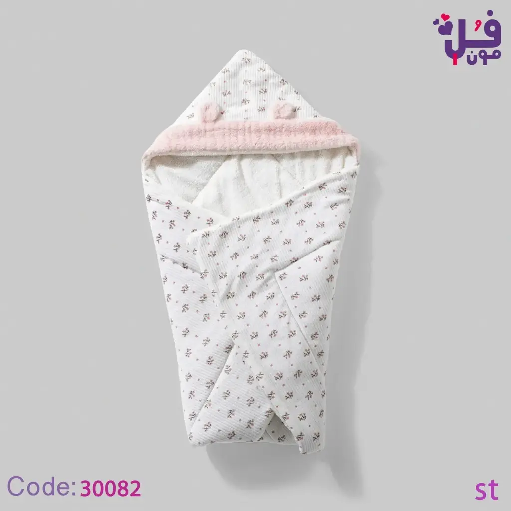 فل مون بطانية قطيفة مبطنة فرو  30082 