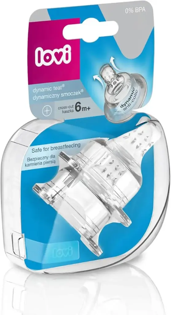 (+حلمة سيليكون عنق عريض لوفي - قطع متقاطع (6 أشهر 18/723