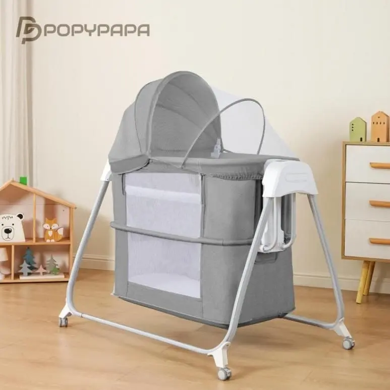 كرسي هزاز و سرير بيبي بوبي بابا 4 في 1