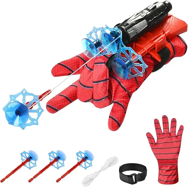  spiderman gloves & 3shots & laser A01-046 236A-3