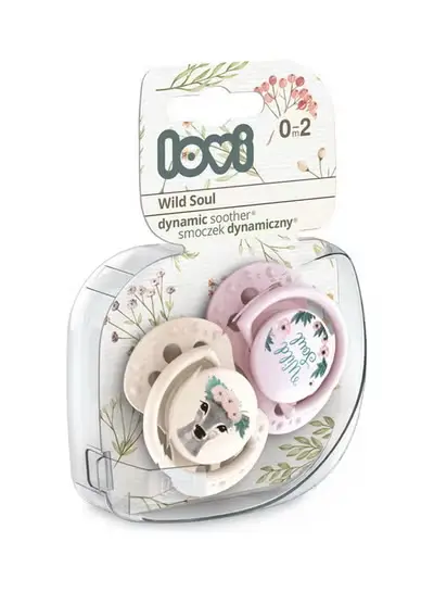 Notch Wild Soul girl 0-2 months 2 pcs dynamic pacifier 22/881 