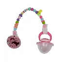 SAFARI Silicone orthodontic soother with cap and soother holder 0-6m S120 
