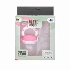 وحدة تغذية فواكه سيليكون سفاري مع 3 أحجام احتياطية