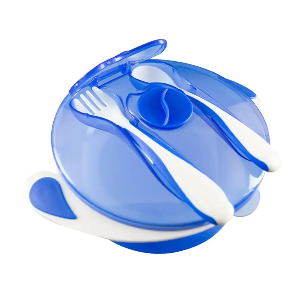 True Feeding bowl with fork & spoon 2040  