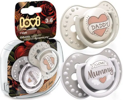 lovi silicone dynamic soother 3-6m 2pc 22/867