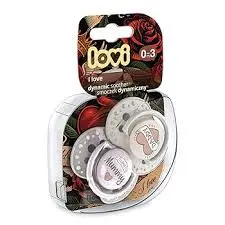 lovi silicone dynamie soother0-3m 2pcs love 22/866