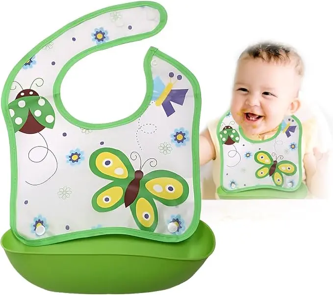 Eva Bib with Pocket and Cups on Card 364