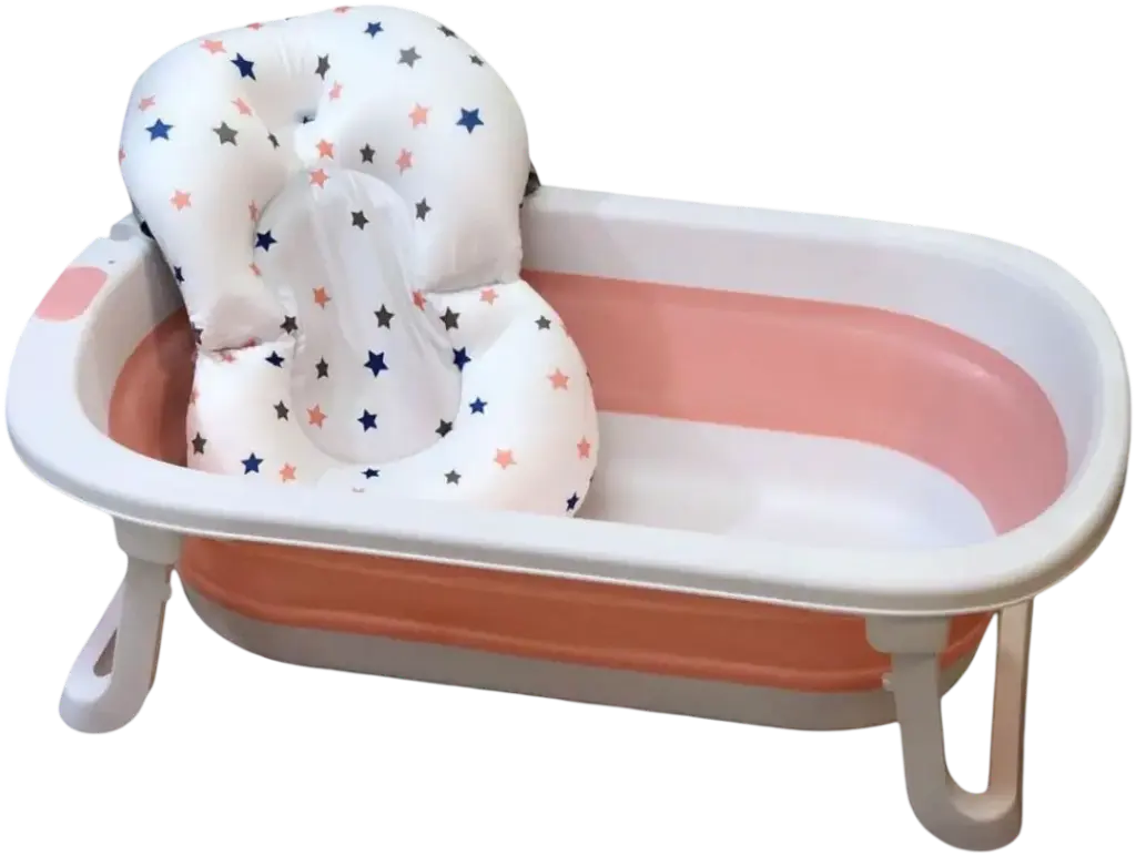 حوض استحمام مع وسادة