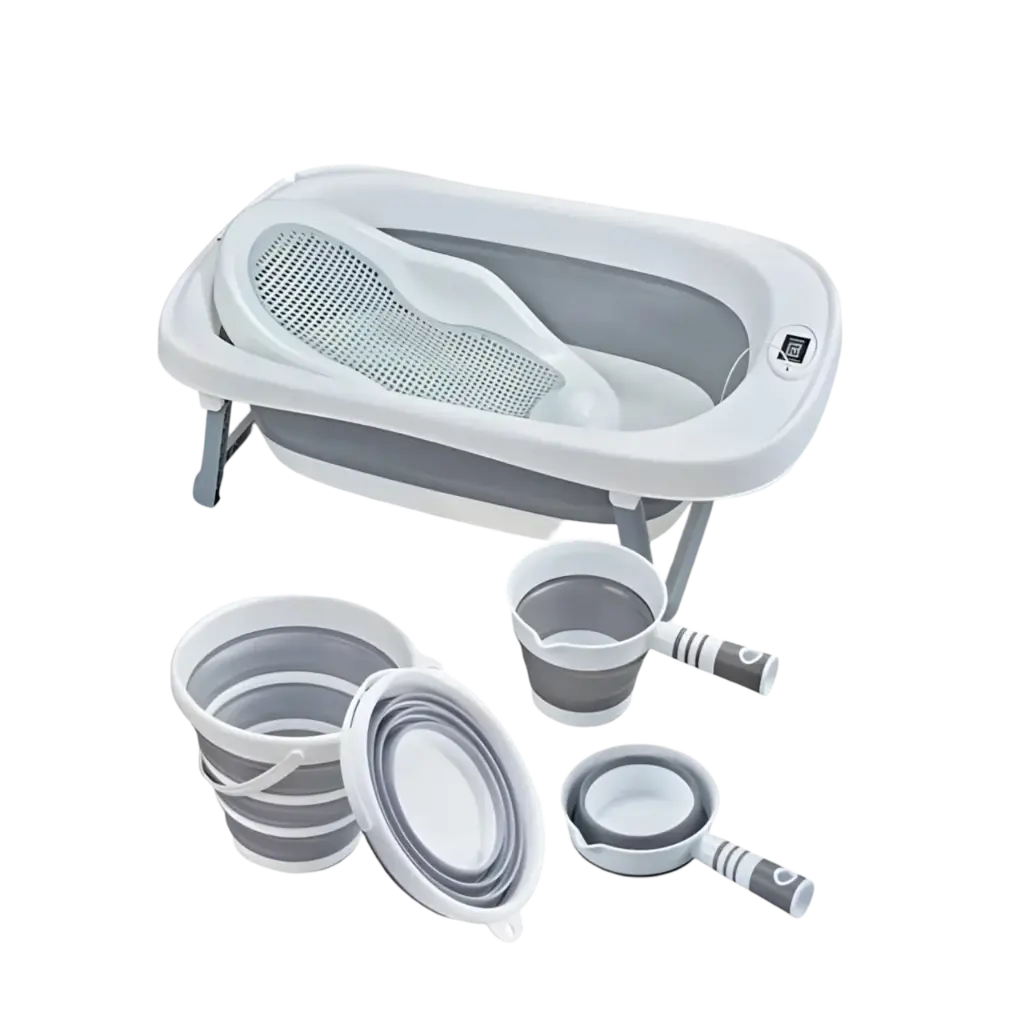 bathtub toimoys with bucket, thermometer, water jug ym018