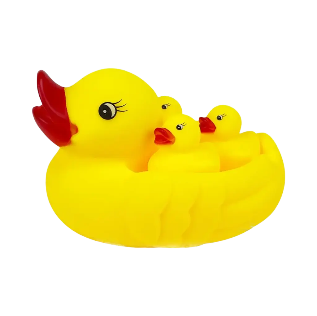 بطة الأم والصغار 4 قطع