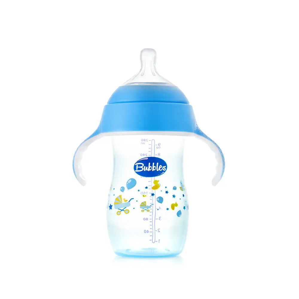 bubbles Natural bottle 280ml with hand