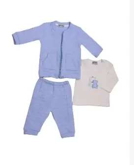 Pajama 3-piece , embroidered crown jacket