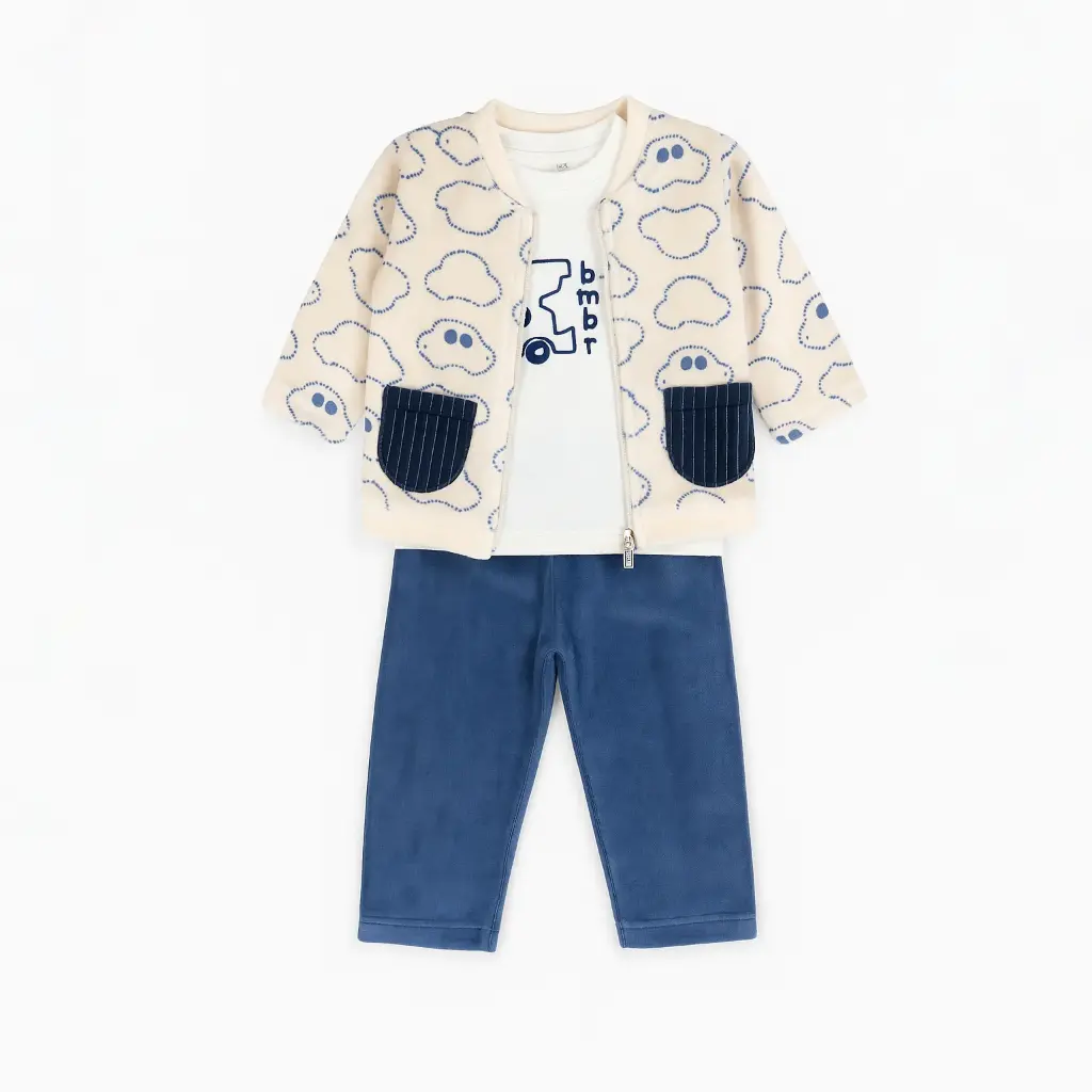 Pajama 3-Piece Velvet 40979