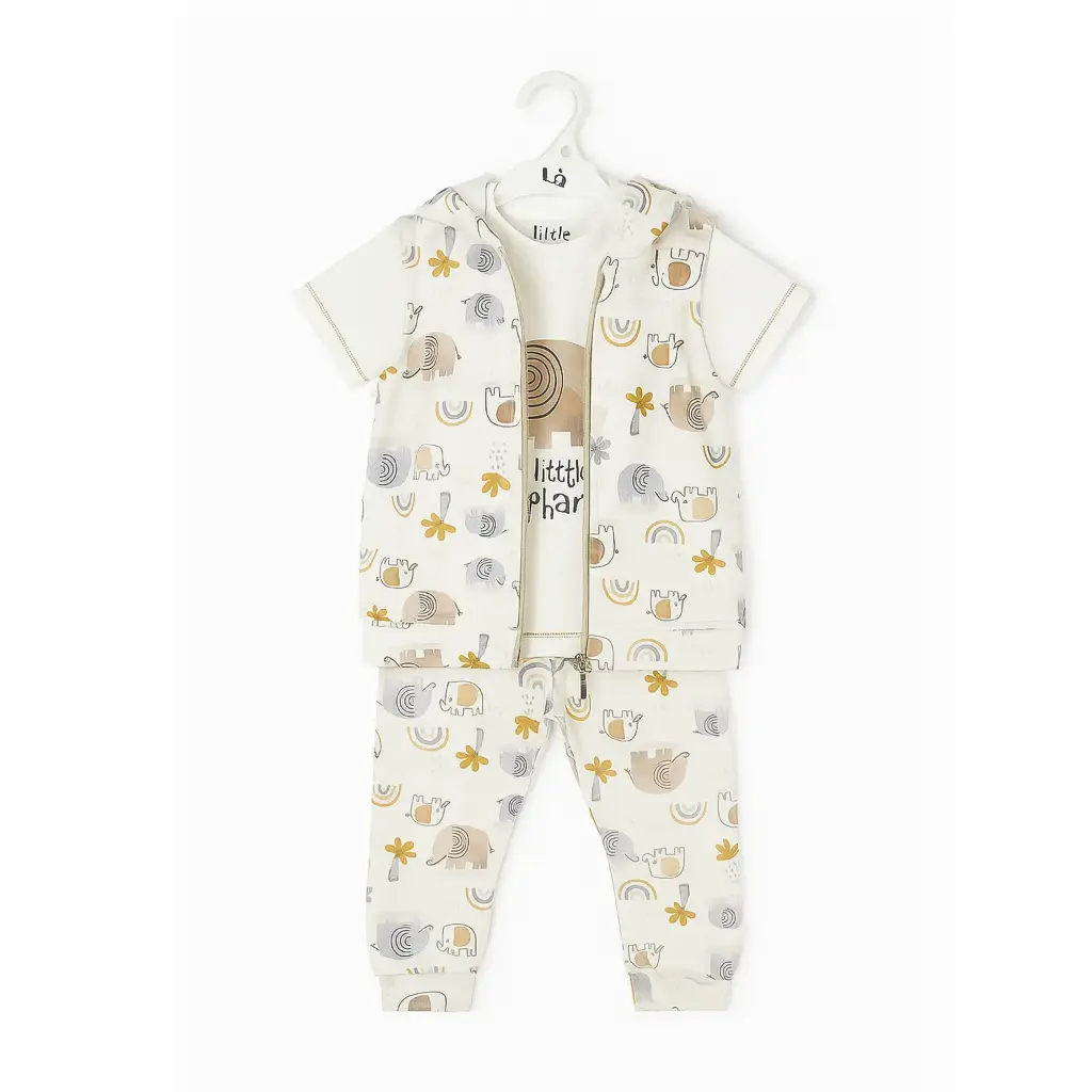 FULL MOON Pajamas 3-piece Baby Elephant 17476