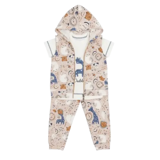 Pajamas 3-piece vest giraffe 17497