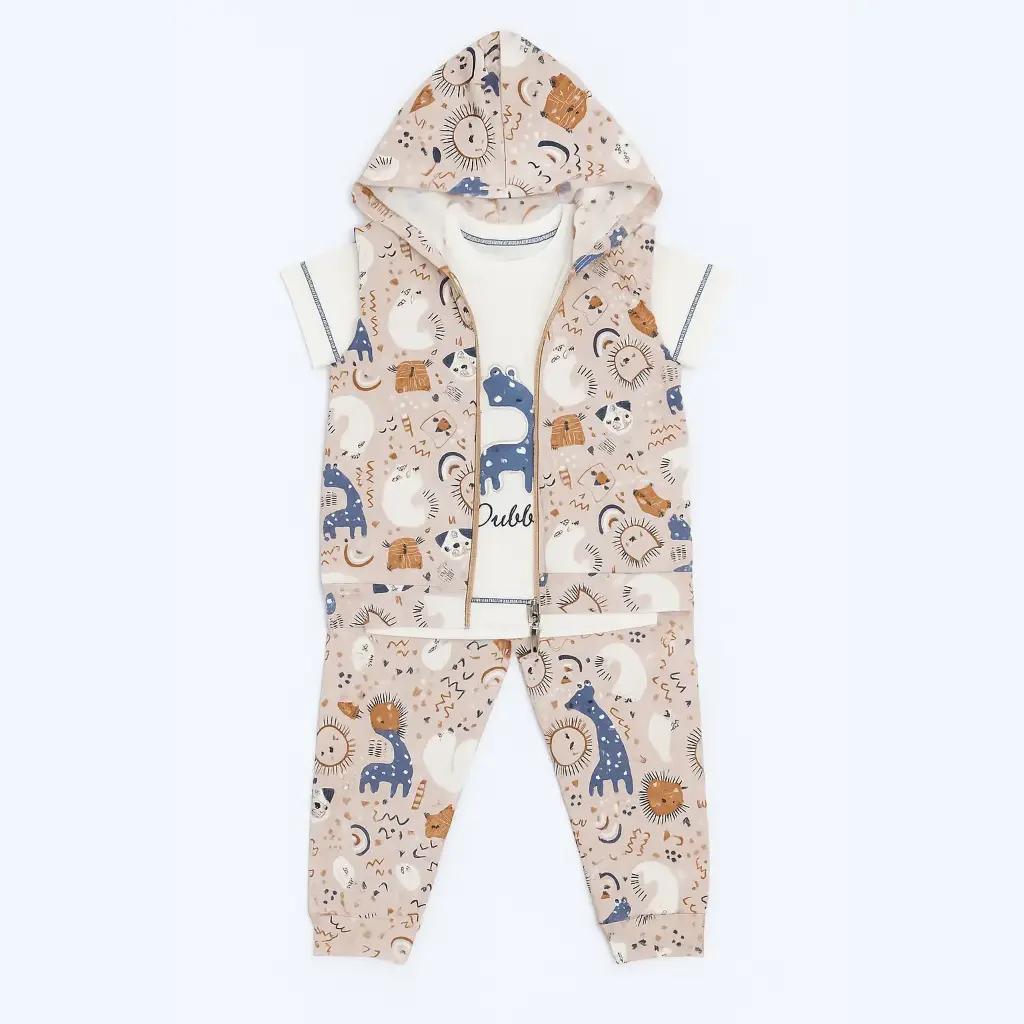Pajamas 3-piece vest giraffe 17497