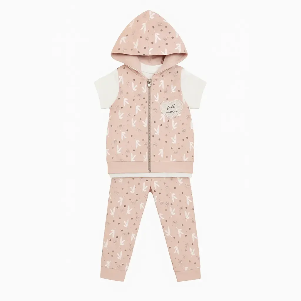 FULL MOON Pajamas 3-piece cotton 17462