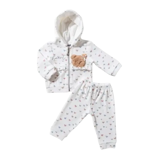 FULL MOON Pajamas 2-piece velvet zip-up 17441