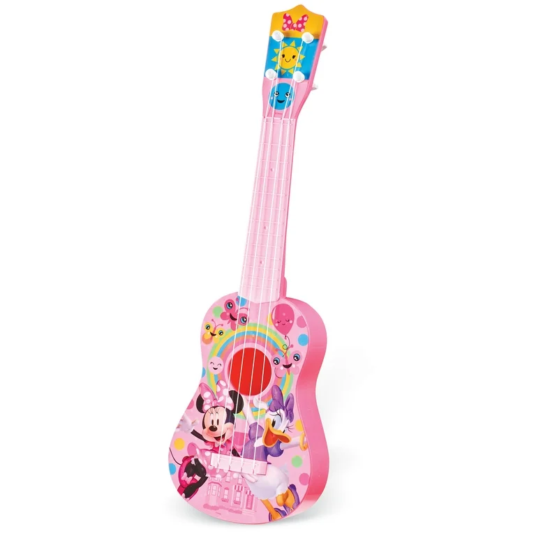 Small girls’ Disney guitar with sound and light on card