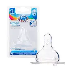Canpol babies Silicone fast teat for Wide Bottle 1 pc EasyStart 12m+ 21/722