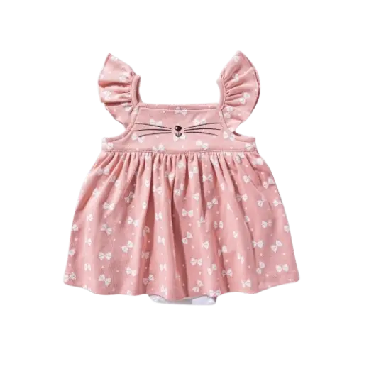 Cotton Salopette with Pocket and Culotte – Baby Cheetah 15757