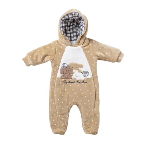  Fiber plush dog and stars jumpsuit 15706