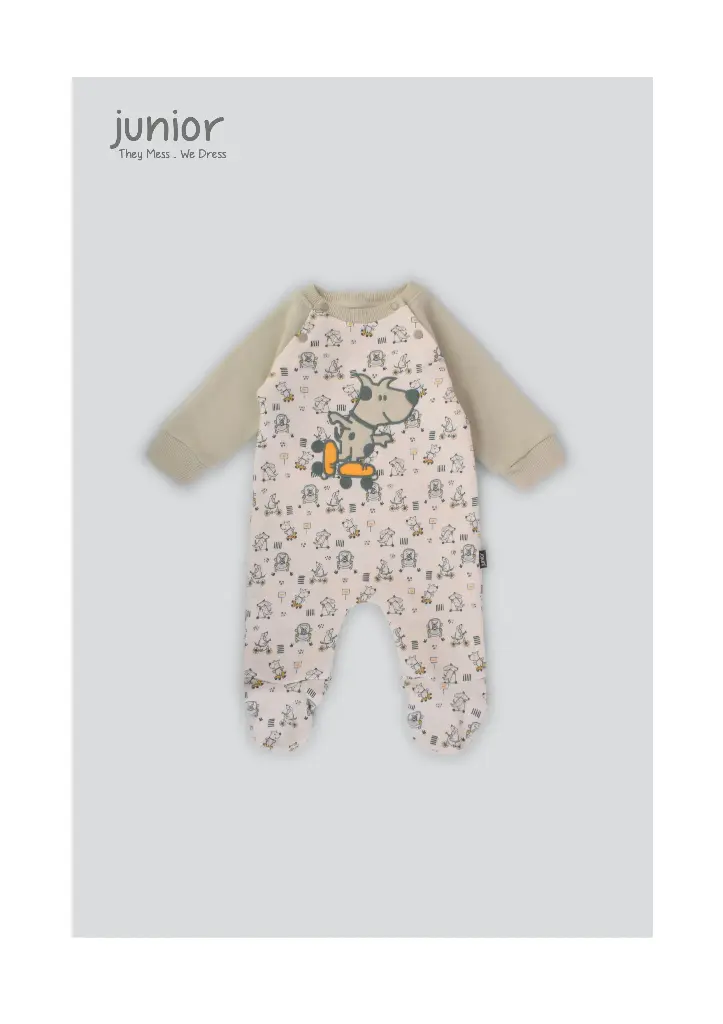 Printed Romper Funny Puppies 280-24
