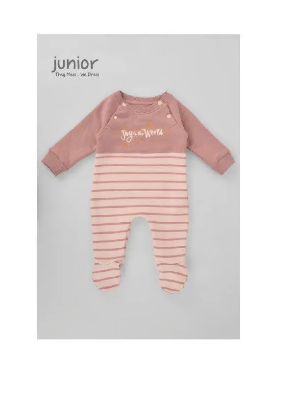 Pink Stripe Romper 807-24