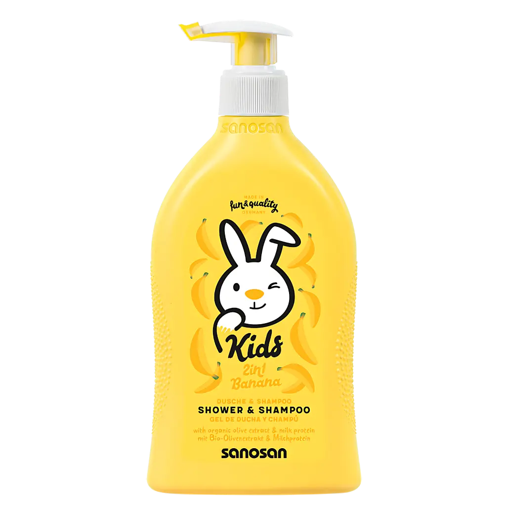 Sanosan Kids Shmpoo & Shower BANANA (SLS Free) 400ml