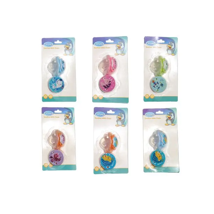 True silicon pacifier cherry shape 0+m with cover and soother chain 8010   