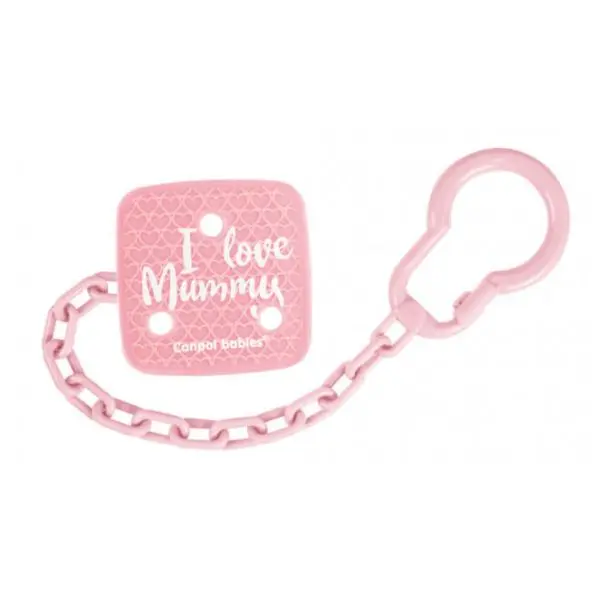 Canpol babies Soother Chain I LOVE MUMMY 2/434