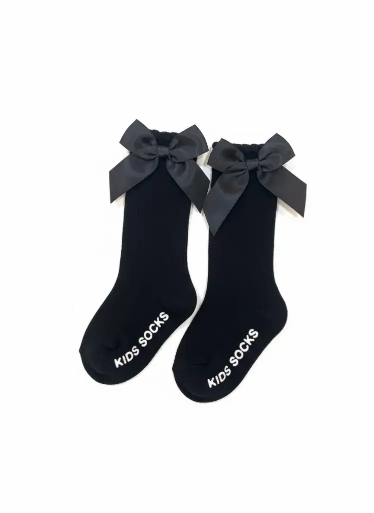 Girls long socks with bow 236
