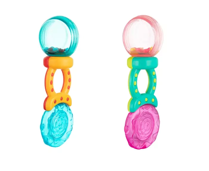 Canpol babies Rattle with Water Teether Lollipop Pink 56/127