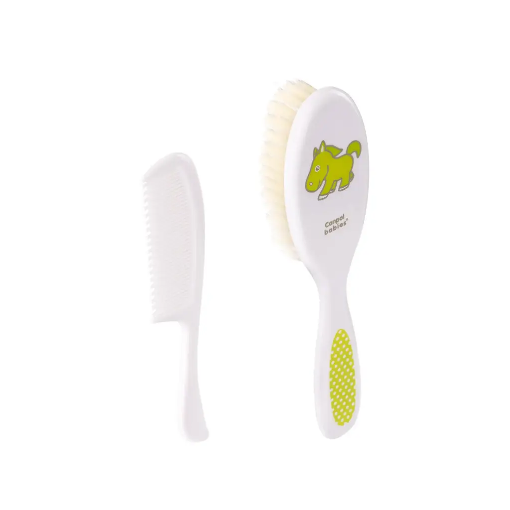 Canpol babies Baby Brush and Comb with soft bristles TRANSPARENT 2/417