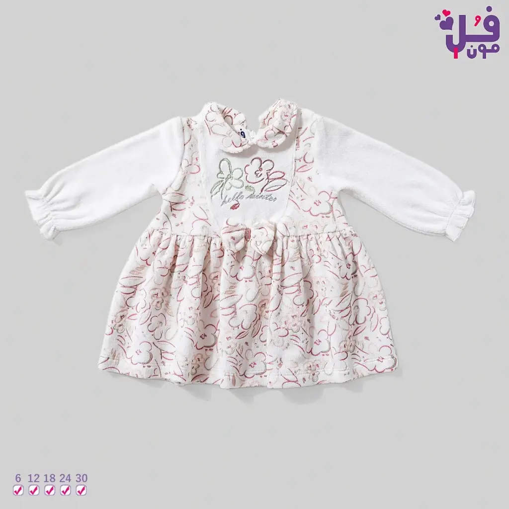 فستان قطيفة سنو فلورز19249