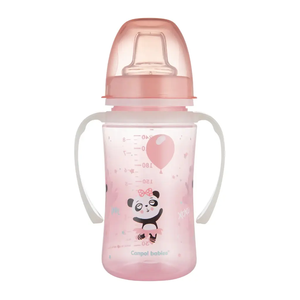 Canpol babies EasyStart Silicon Training Cup 240ml PP EXOTIC ANIMALS 35/208