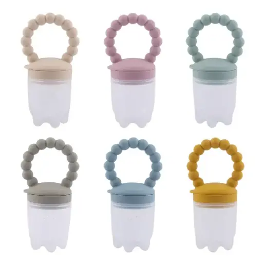 [4486] True Gold Fruit feeder with silicon handle 4504