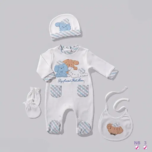 [2998] A set of 4 interlock dog and stars 15800