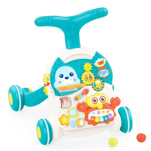 [3768] Baby walker huanger , toys table and basketball 2in1  
