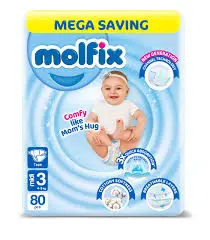 [5246] Molfix Size 3 mega 80pcs