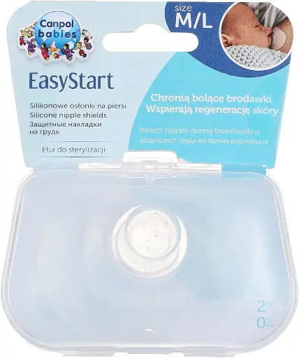 [334] Canpol babies Silicone Nipple Shields M/L EasyStart 2 pcs 18/603