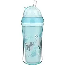 [10135] Canpol babies Sport Cup with Silicon Flip Top Straw 260ml lemur 74/051