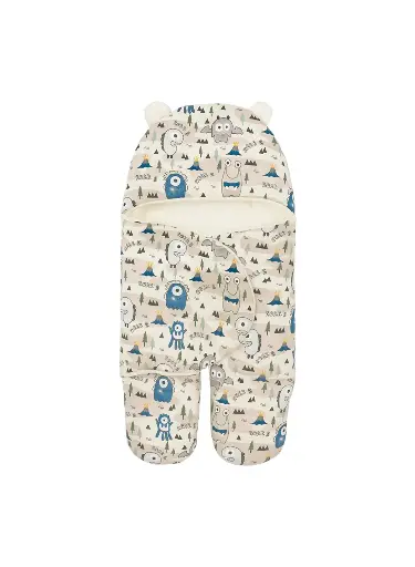 [5726] Padded Heidi Baby Carrier with Fur 5155+5153