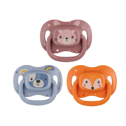 [5768] Canpol babies Silicone Symmetrical Soother 6-18m CUTE ANIMALS 34/925 